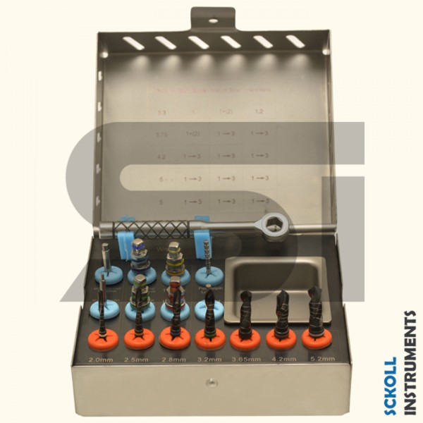 Surgical Drill Kit with (Black Drill & Black Tray)