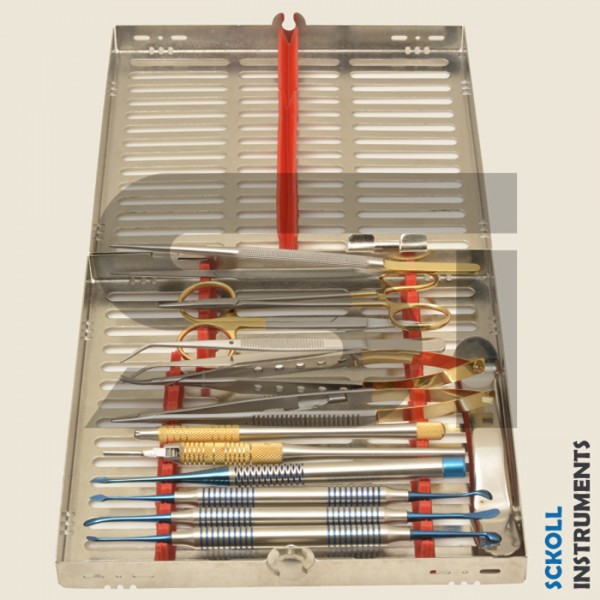 Micro Surgical kit Set of 13 Pcs with Cassette