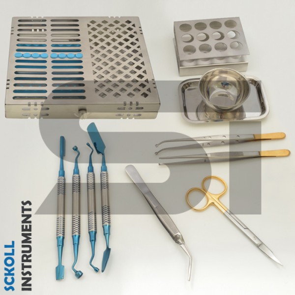 PRF GRF System Platelet Rich Fibrin Set Implant Surgery Tools Blue Titanium