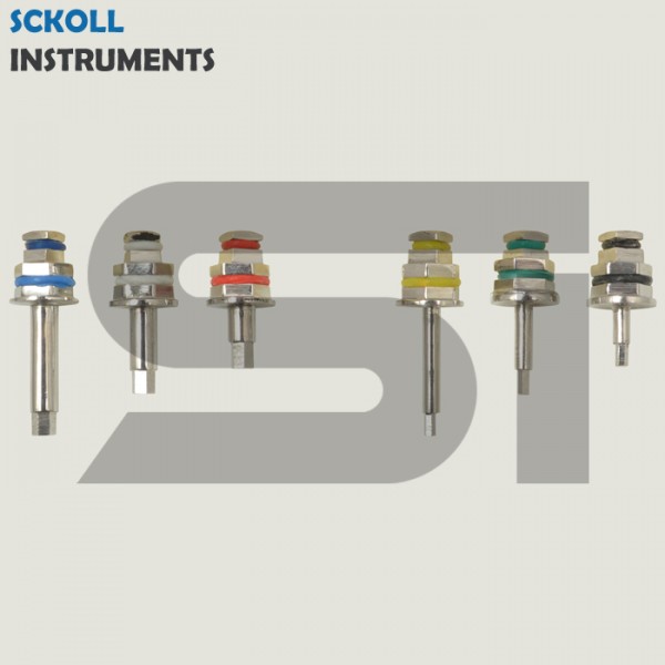 Universal Dental Implant Torque Wrench With Hex Drivers