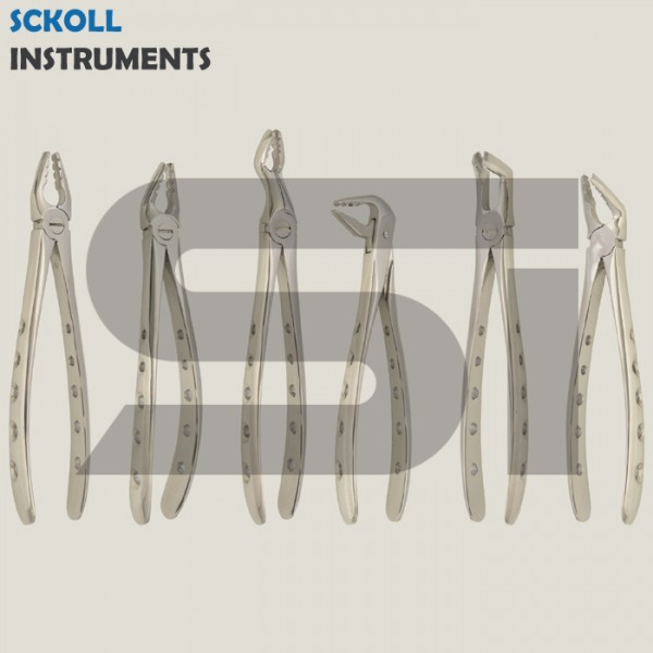 Roba Extraction Forceps  Set Of 6 Pcs