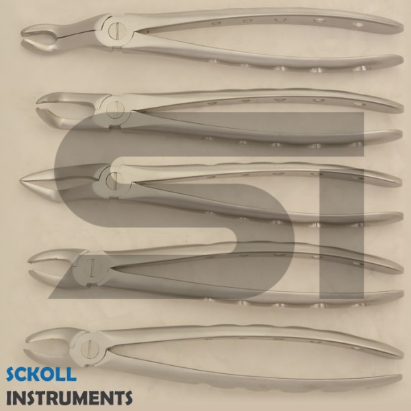 Extraction Forceps Set Of 10 Pcs Kit