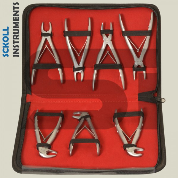 Pedo Extraction Forceps Set Of 7 Pcs Kit