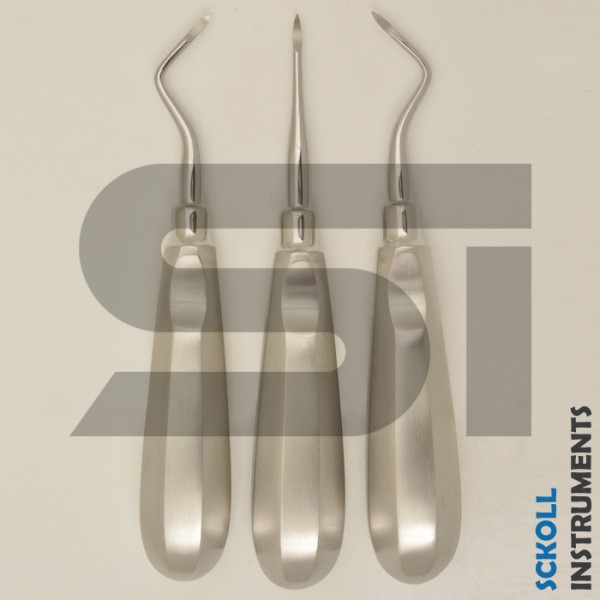 Dental Root Elevator Set of 3 Pcs