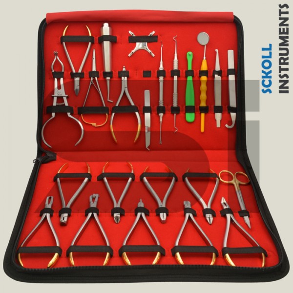 Basic Orthodontics Dental Instruments Set 23 Pcs Composite Kit