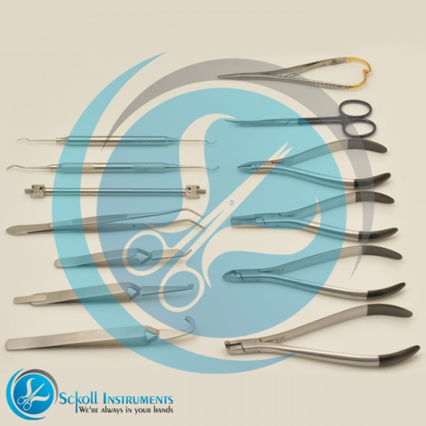 Basic Orthodontics Dental Instruments Set 13 Pcs Composite Kit