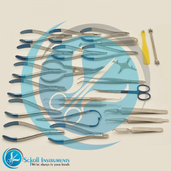 Basic Orthodontics Dental Instruments Set 24 Pcs Composite Kit