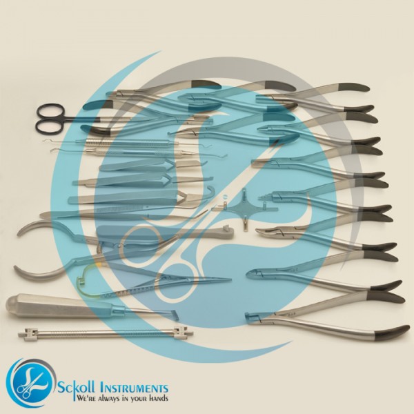 Basic Orthodontics Dental Instruments Set 24 Pcs Composite Kit